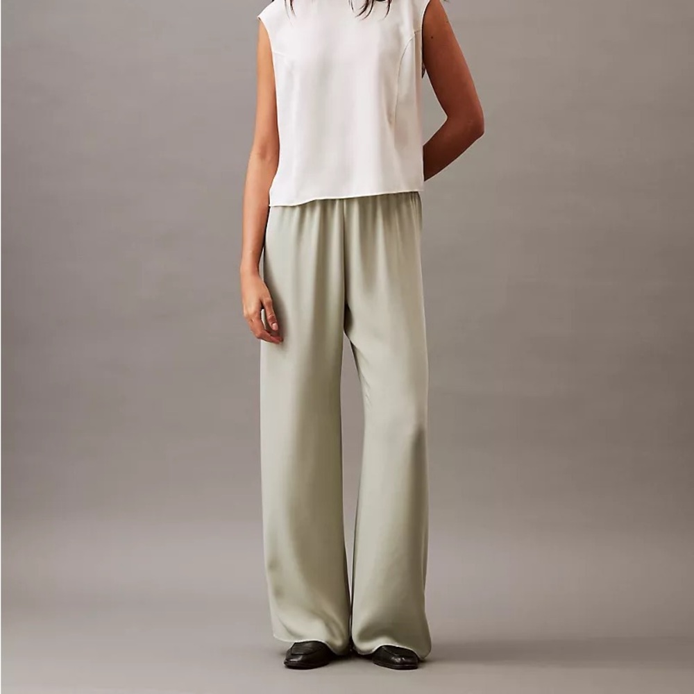 Calvin Klein Flowing Wide Leg Pants size L